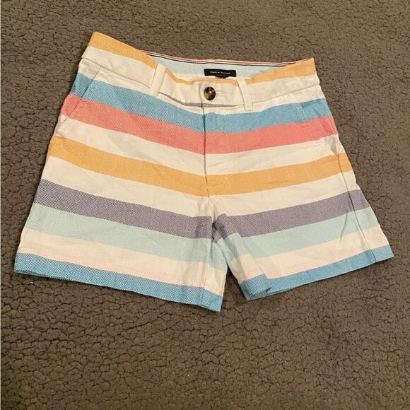 Tommy Hilfiger Flat Front Striped Shorts Size 0 - Picture 2 of 7